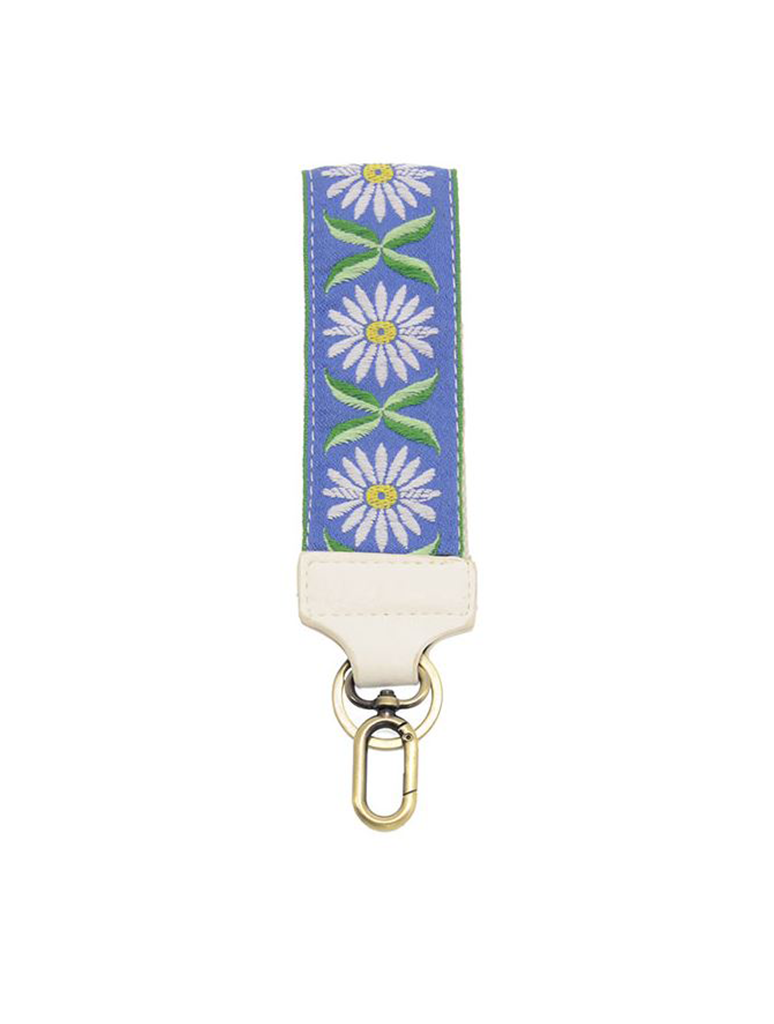 Embroidered Wristlet Keychain