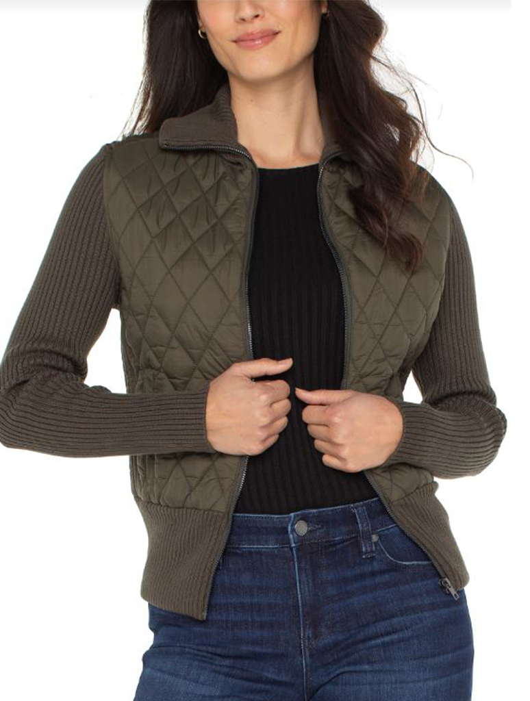 Liverpool Long Sleeve Zip Front Woven Jacket