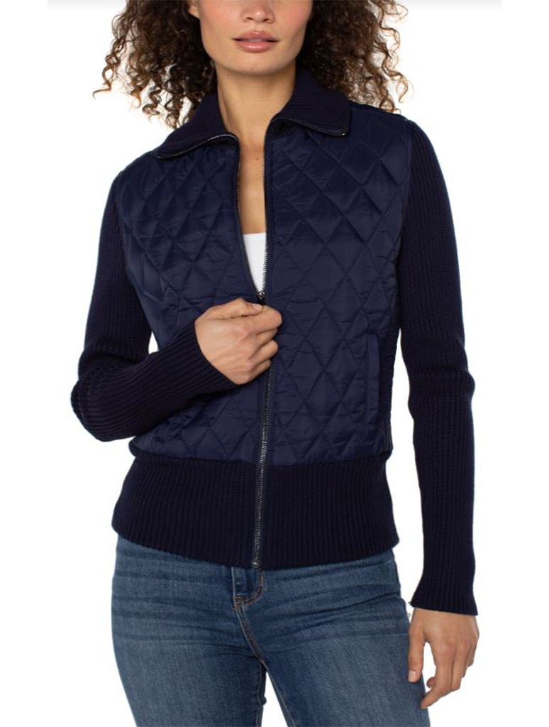 Liverpool Long Sleeve Zip Front Woven Jacket