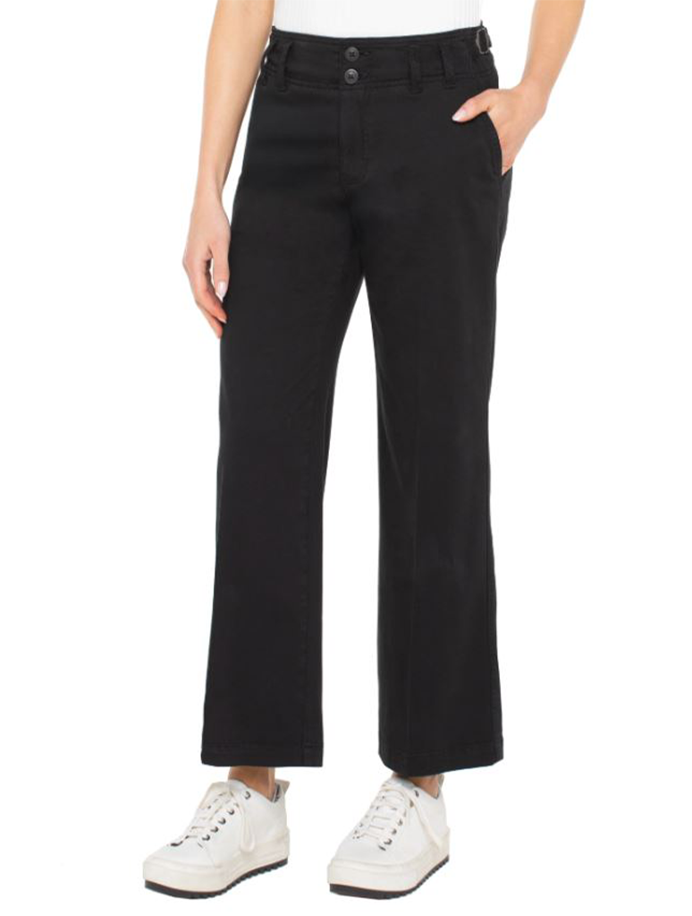 Liverpool High Rise Cinch Waist Wide Leg Pants