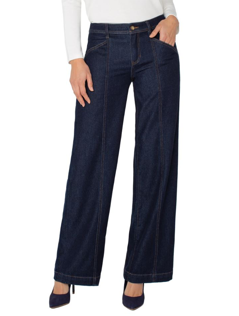 Liverpool Trouser Wide Leg with Seaming