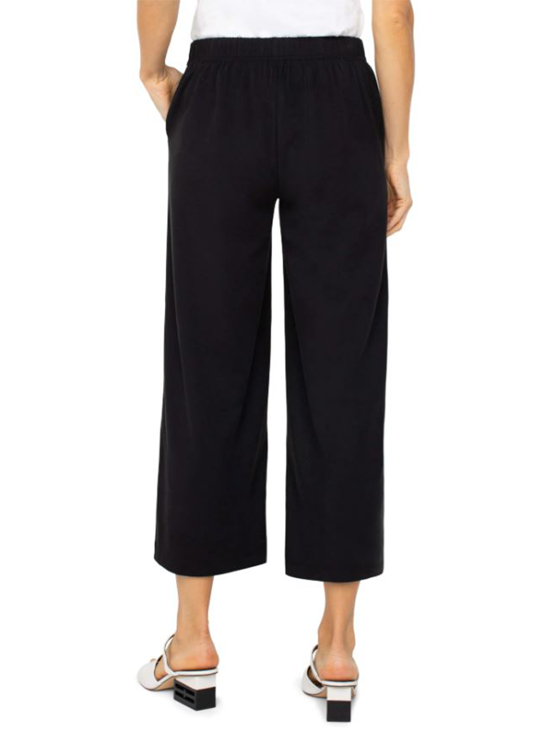 Liverpool Pull-On Wide Leg Crop Trouser