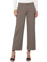 Liverpool Wide Leg Crop Trouser with Flap Pockets