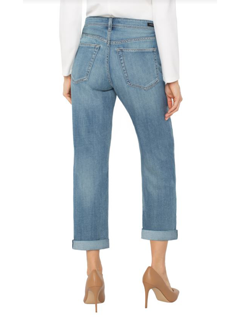 Liverpool The Keeper Boyfriend Rolled Jean with Zip Fly