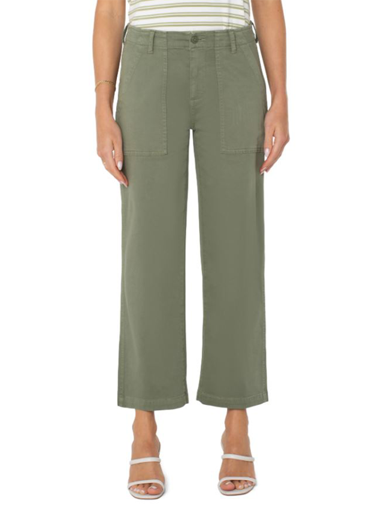 Liverpool Cargo Crop Wide Leg Pant