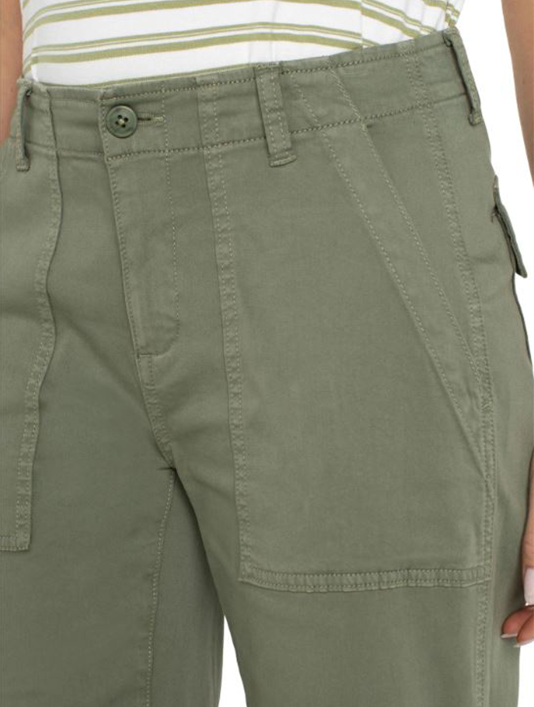 Liverpool Cargo Crop Wide Leg Pant