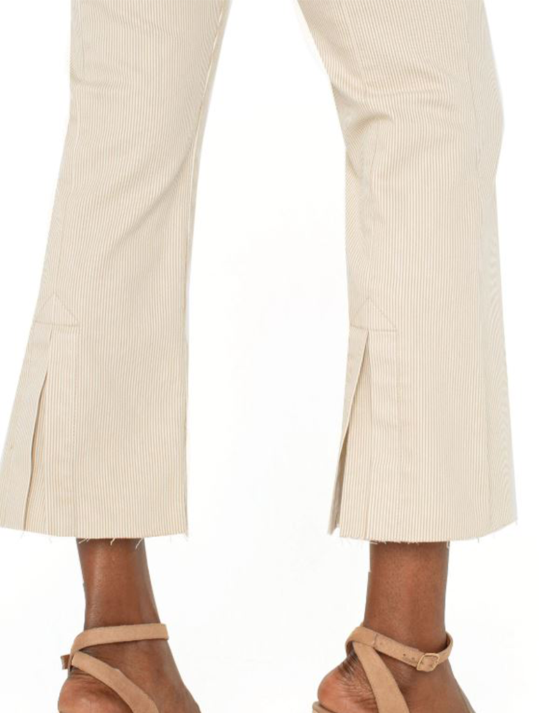 Liverpool Gia Glider Crop Flare with Back Pleat