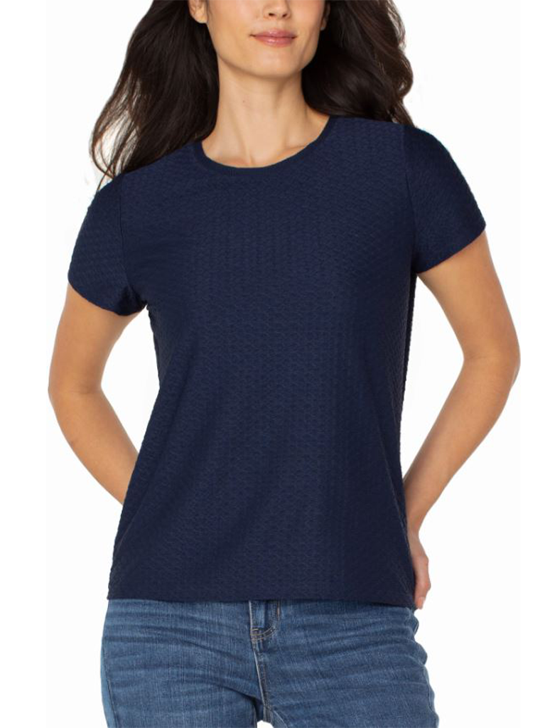 Liverpool Ribbed Trim Short Sleeve Crewneck Tee