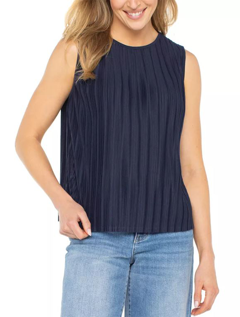 Liverpool Sleeveless Crewneck Knit Top