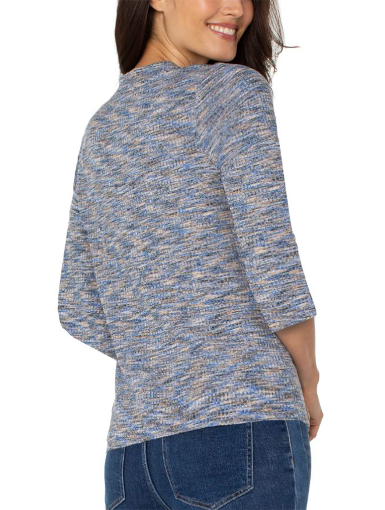 Liverpool 3/4 Sleeve V-Neck Knit Tee