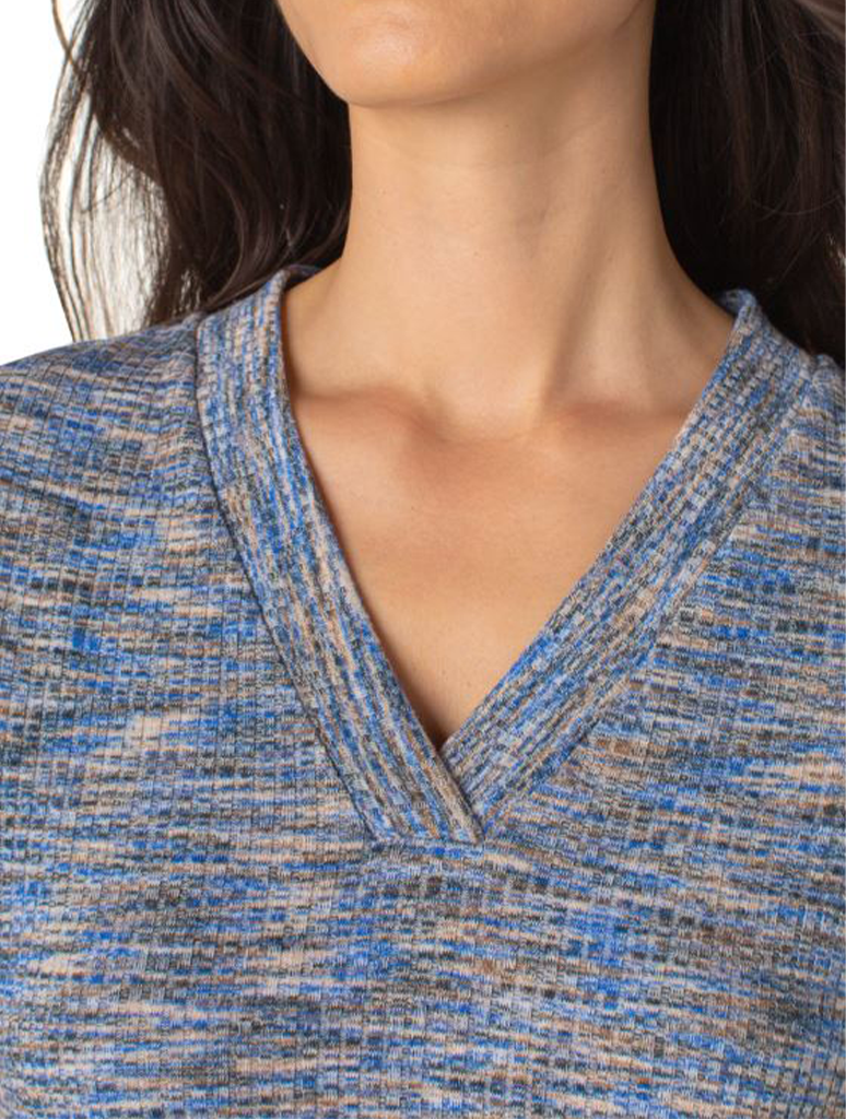 Liverpool 3/4 Sleeve V-Neck Knit Tee