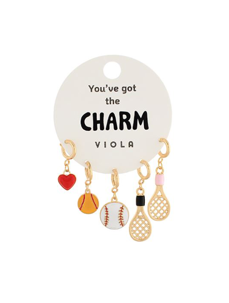 Sports Theme Multi Charm Set