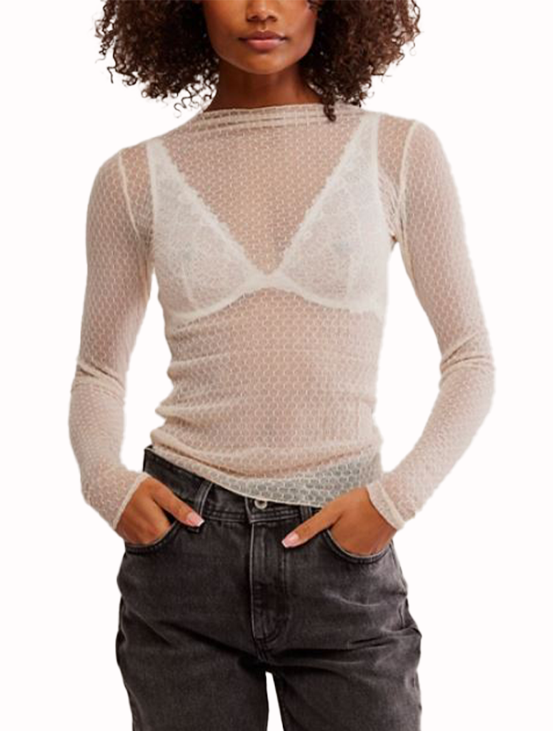 Free People Minding My Business Top