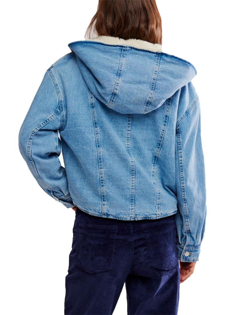 Free People Asher Cozy Denim Jacket