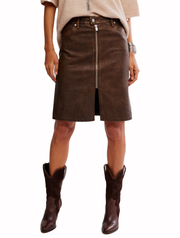 Free People Sycamore Vegan Midi Skirt