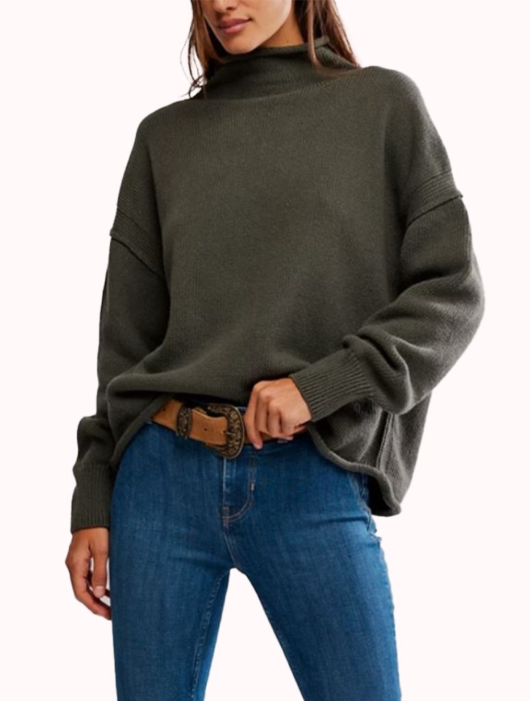 Free People Torres Roll Neck Sweater