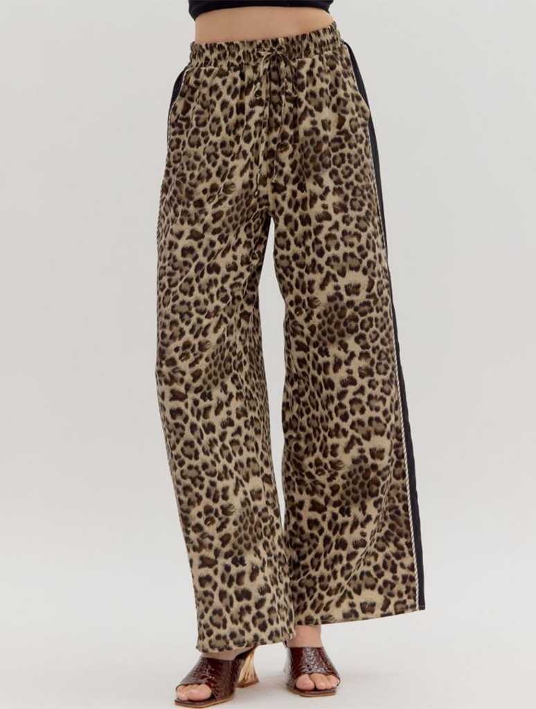 Cheetah Print Track Pant