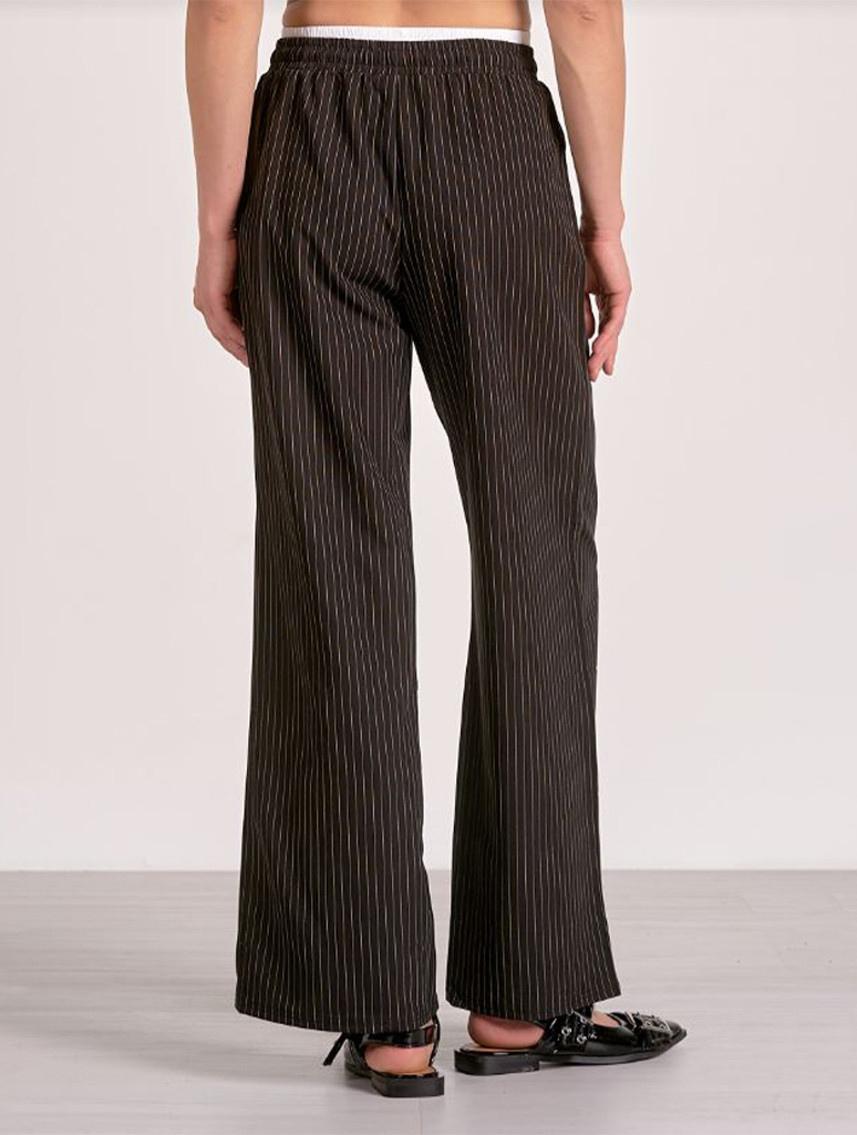 Double Waistband Pinstripe Trouser