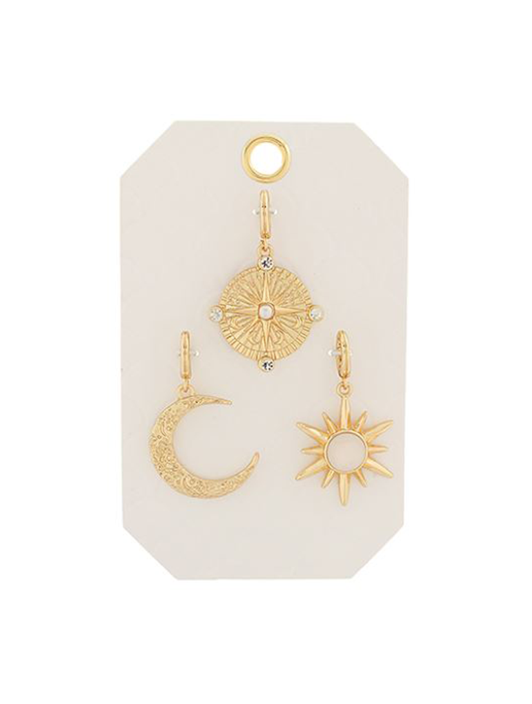 Set of Three Gold Pendants