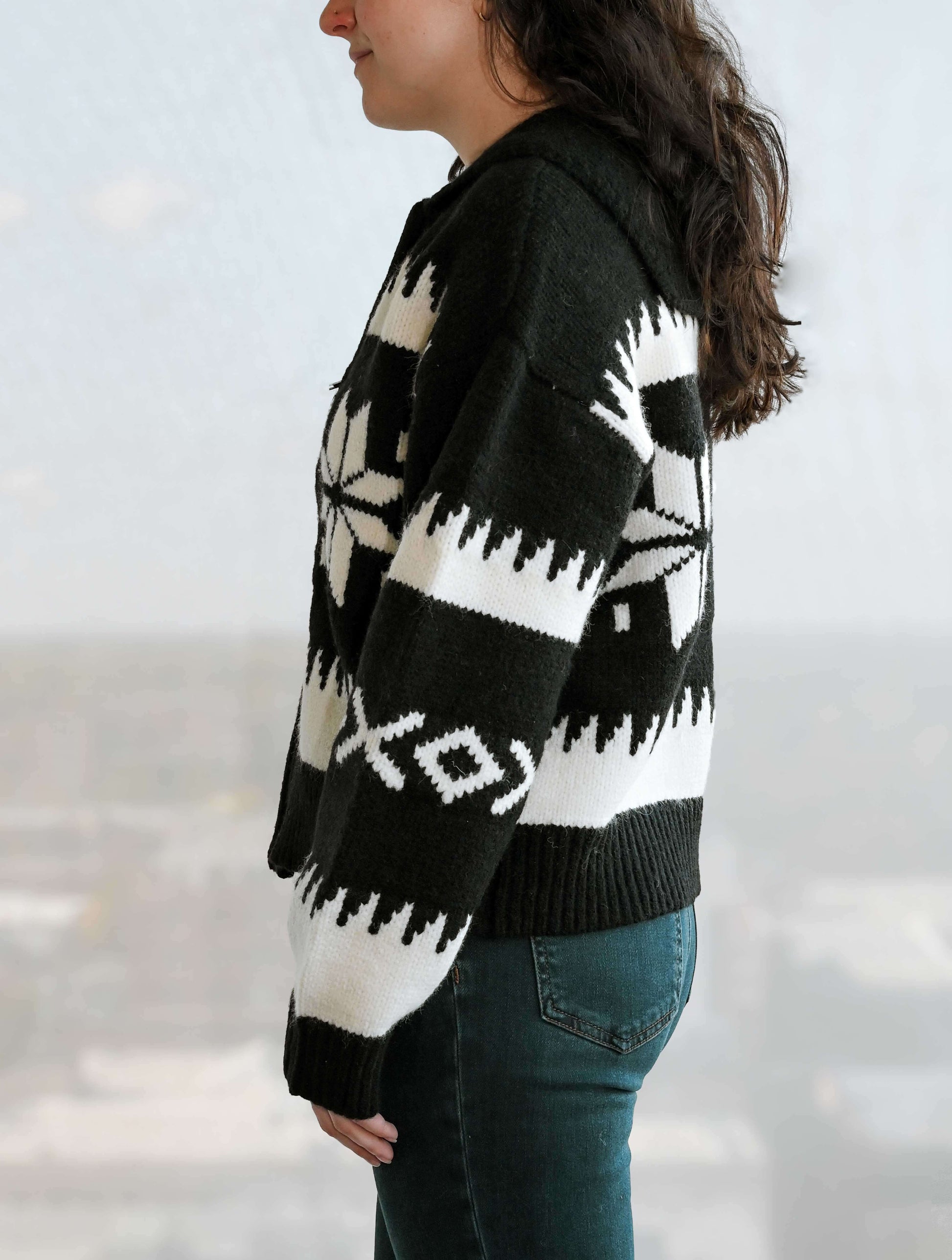 Audovera Long Sleeve Shawl Neck Cardigan