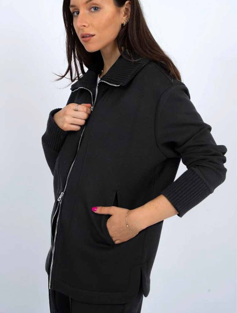 Judia Soft Knit Collared Sweater