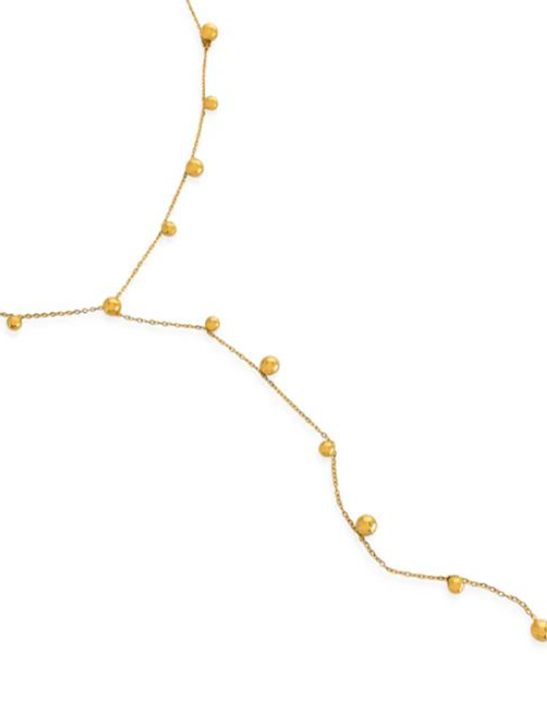 Water Resistant Beaded Lariat Necklace