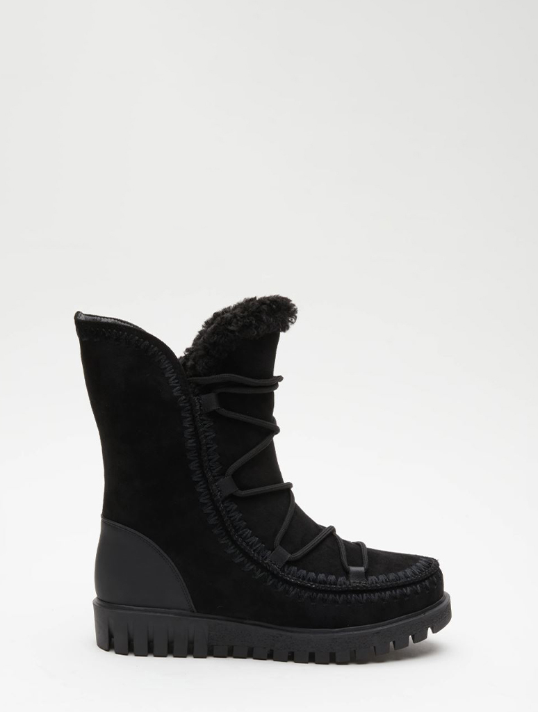 Azura By Spring Step Stich Suede Boot