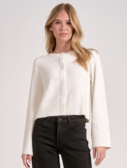 Flared Button Up Cardigan Sweater