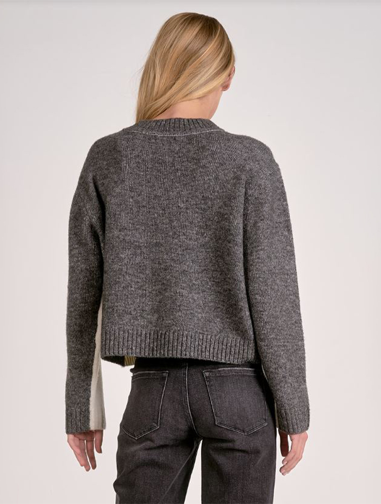 Colorblock Crewneck Sweater