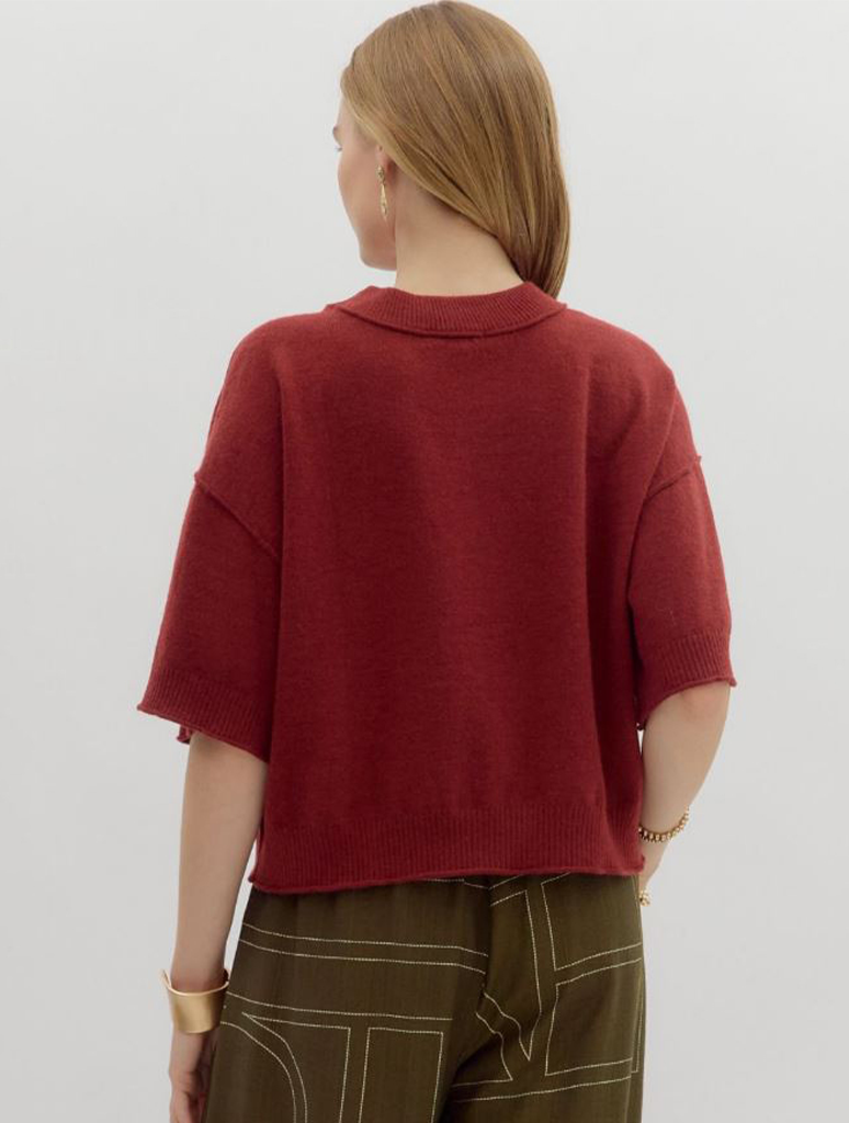 3/4 Wide Sleeve Knit Sweater