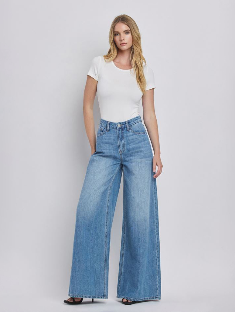 Vervet Super High Rise Wide Leg Jeans