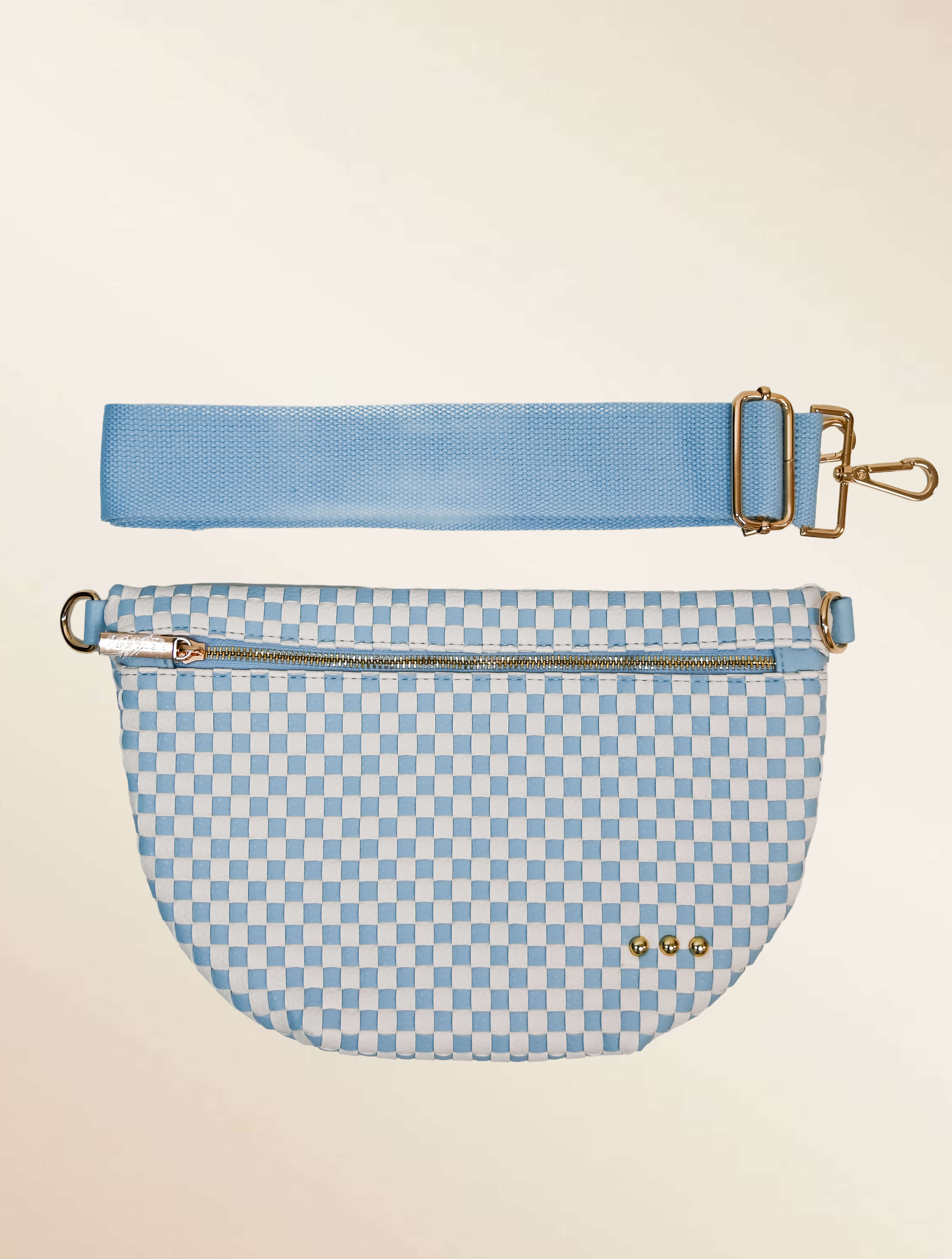 Westlyn Woven Bum Bag with Studded Detail