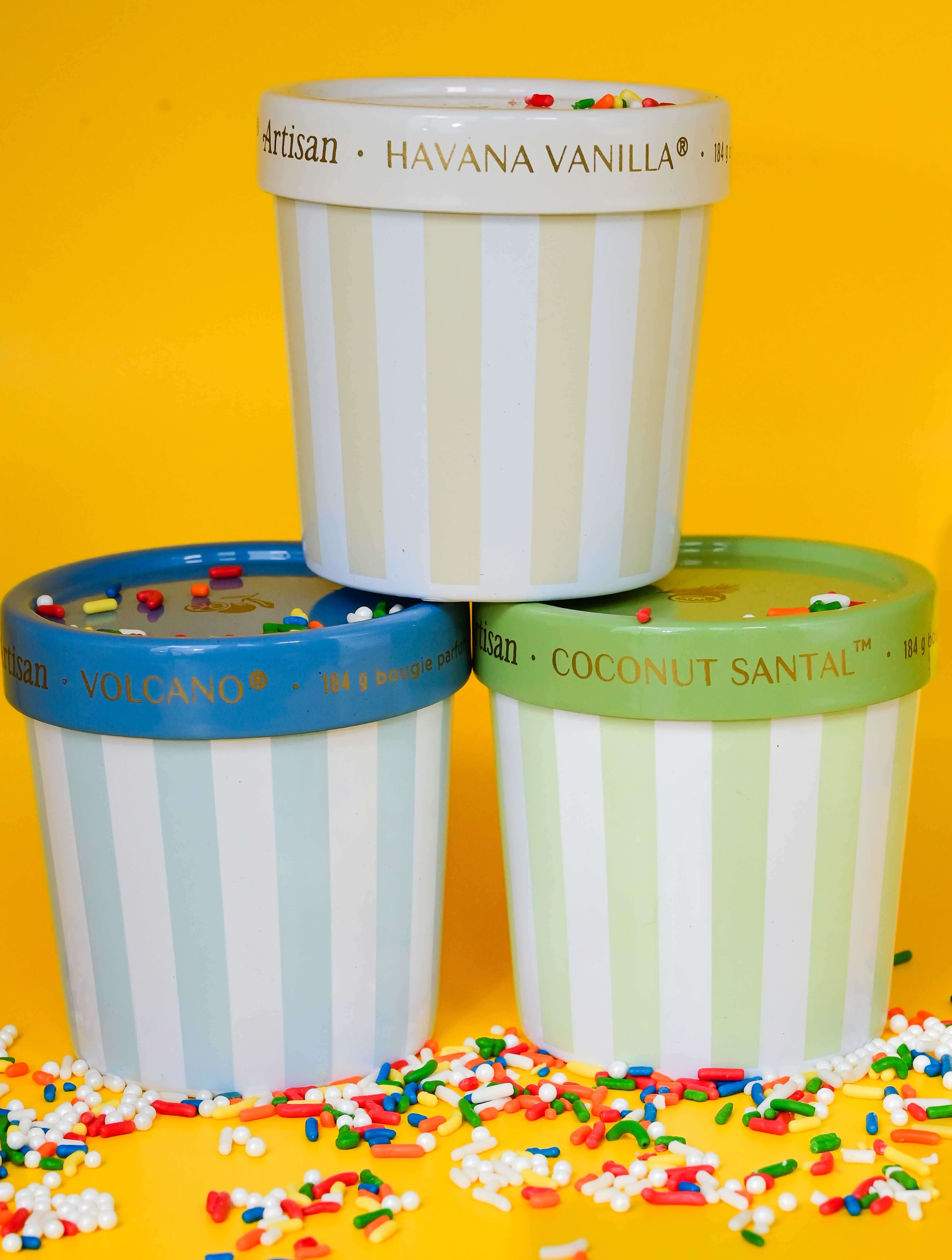 Capri Blue Artisan Caffe Capri 6.5 oz Gelato Cup Havana Vanilla Candle