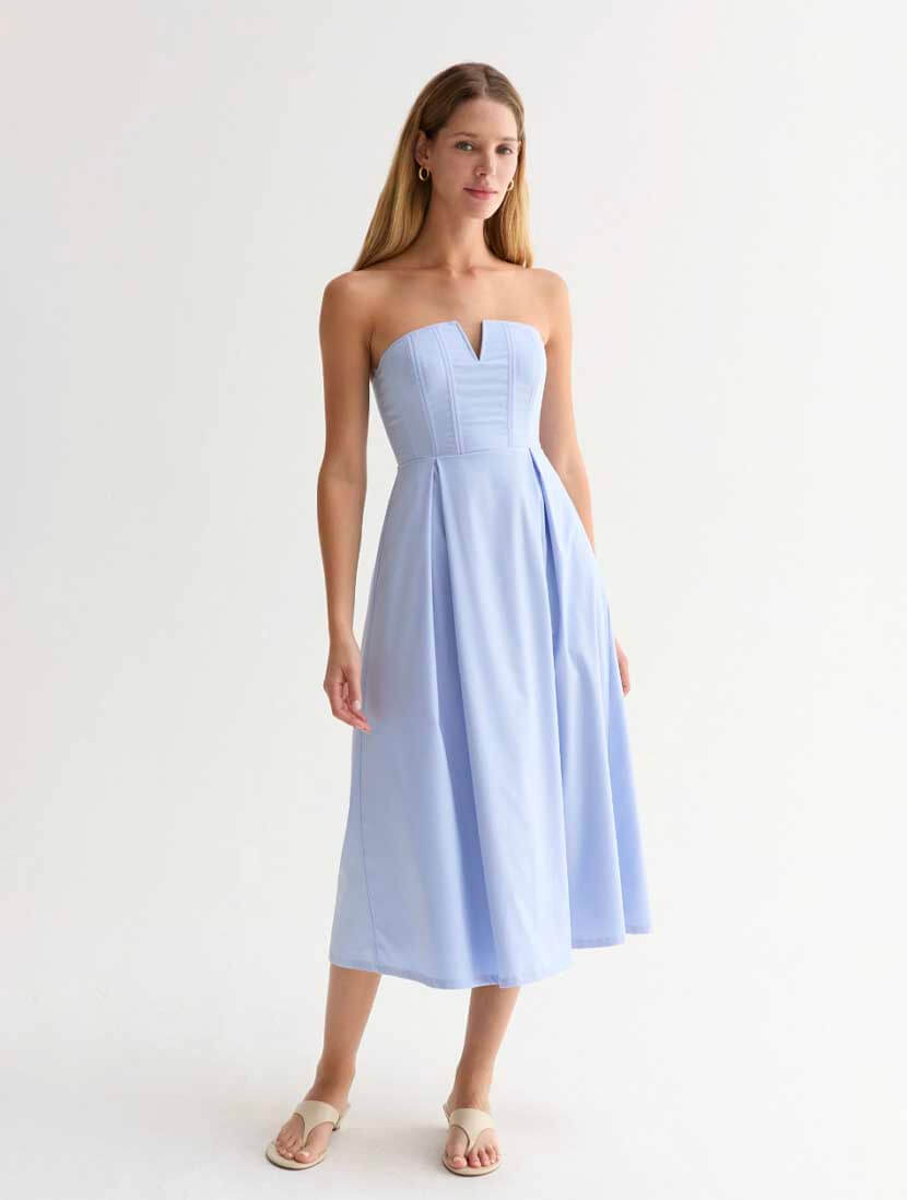 Zae V-Wire Midi Dress