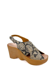 Famolare Cross Your Heart Wedge Sandal