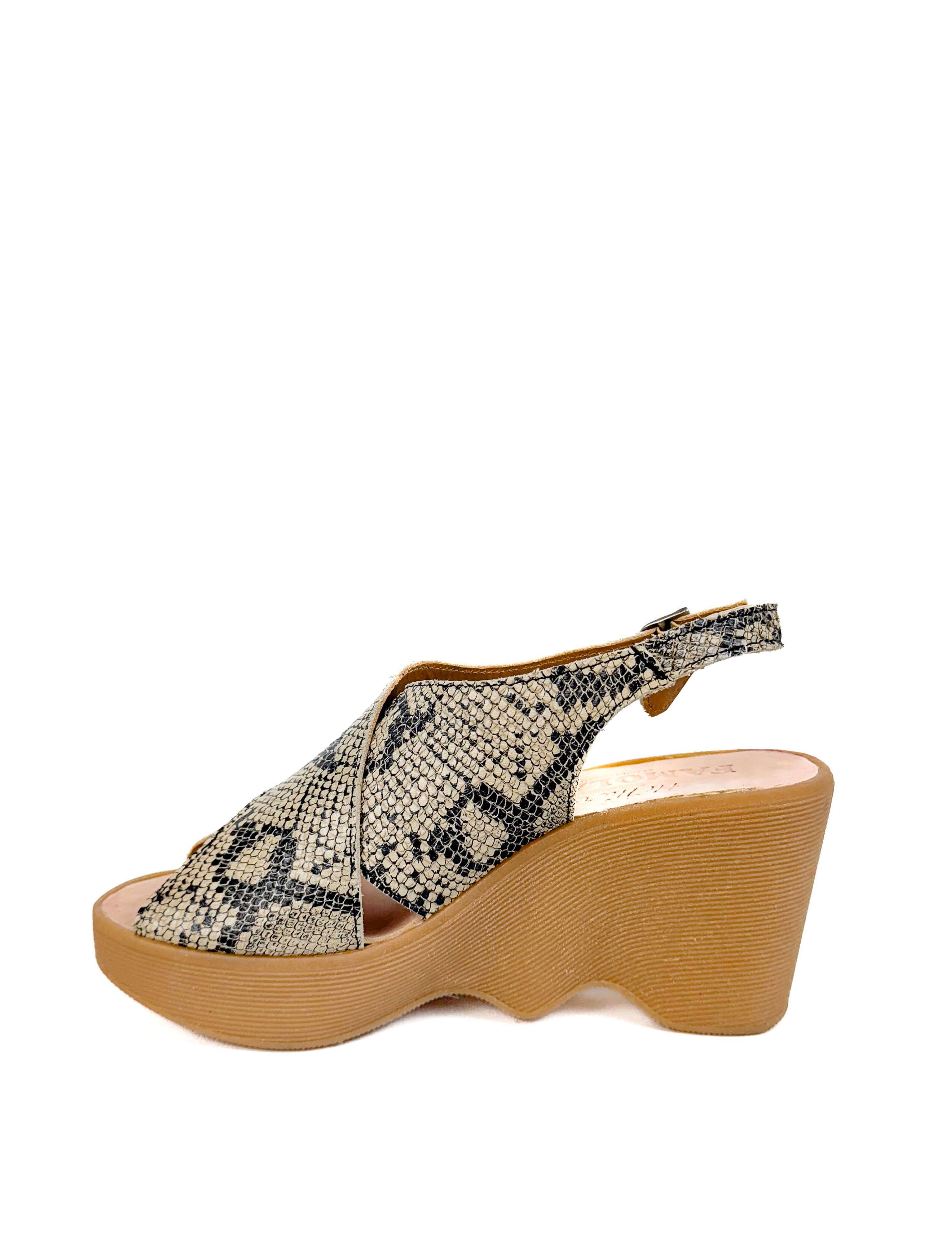Famolare Cross Your Heart Wedge Sandal