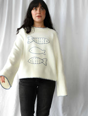 Stitched Fish Sweater