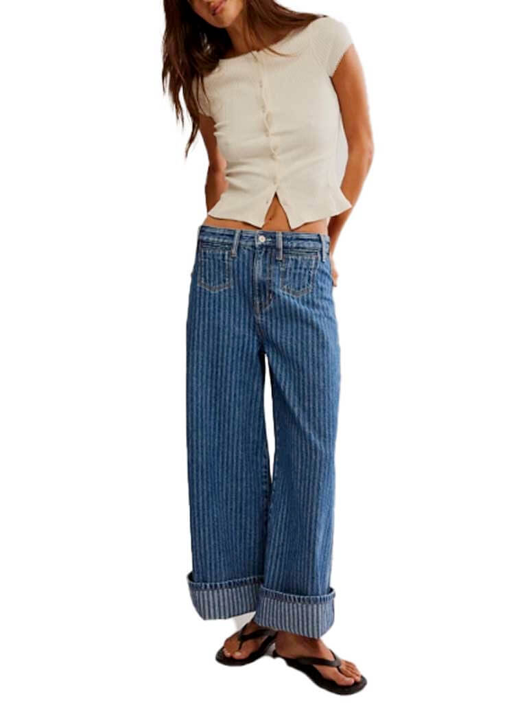 Free People Brette Cropped Wide Leg