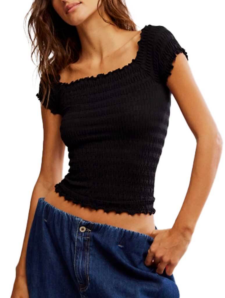 Free People Pucker Up Seamless Tee