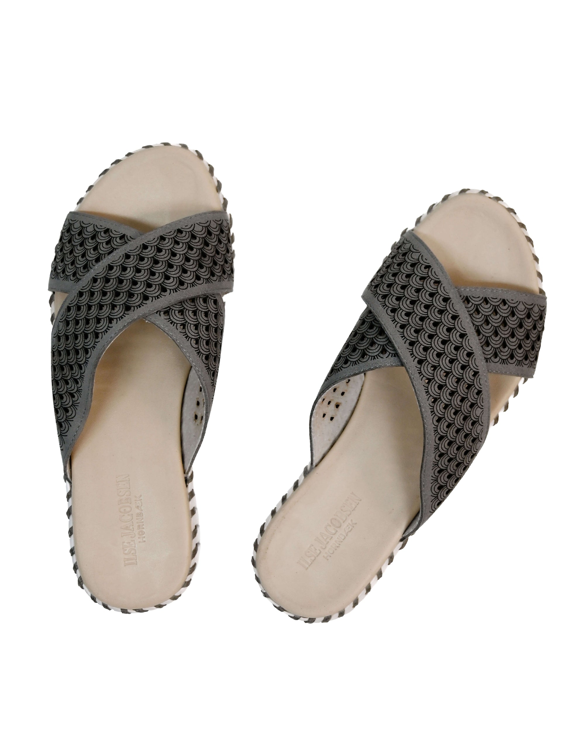 Ilse Jacobsen Tulip 1575 Perforated Open-Toe Flat Sandal (Final Sale)*