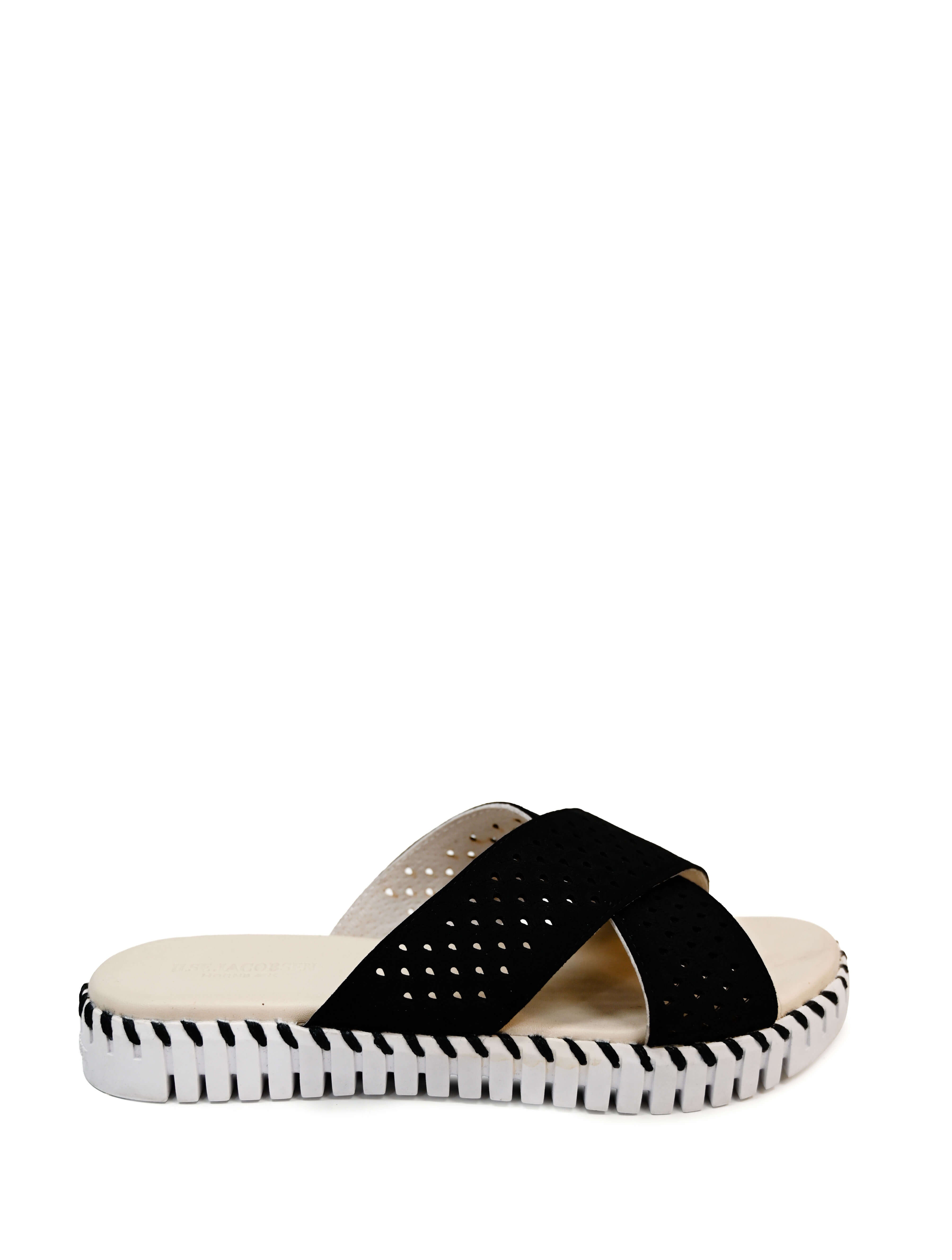 Ilse Jacobsen Tulip 1575 Perforated Open-Toe Flat Sandal (Final Sale)*