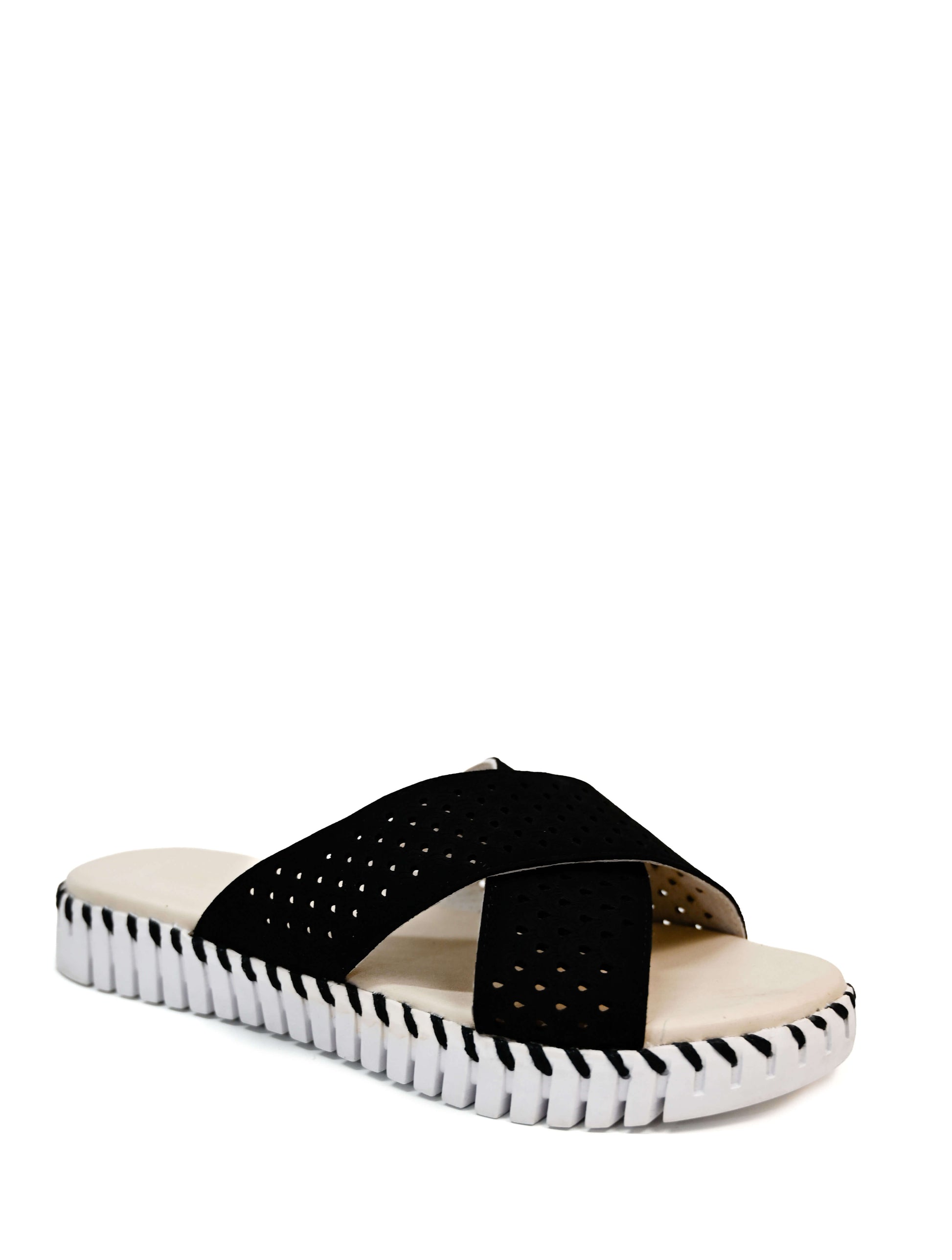 Ilse Jacobsen Tulip 1575 Perforated Open-Toe Flat Sandal (Final Sale)*