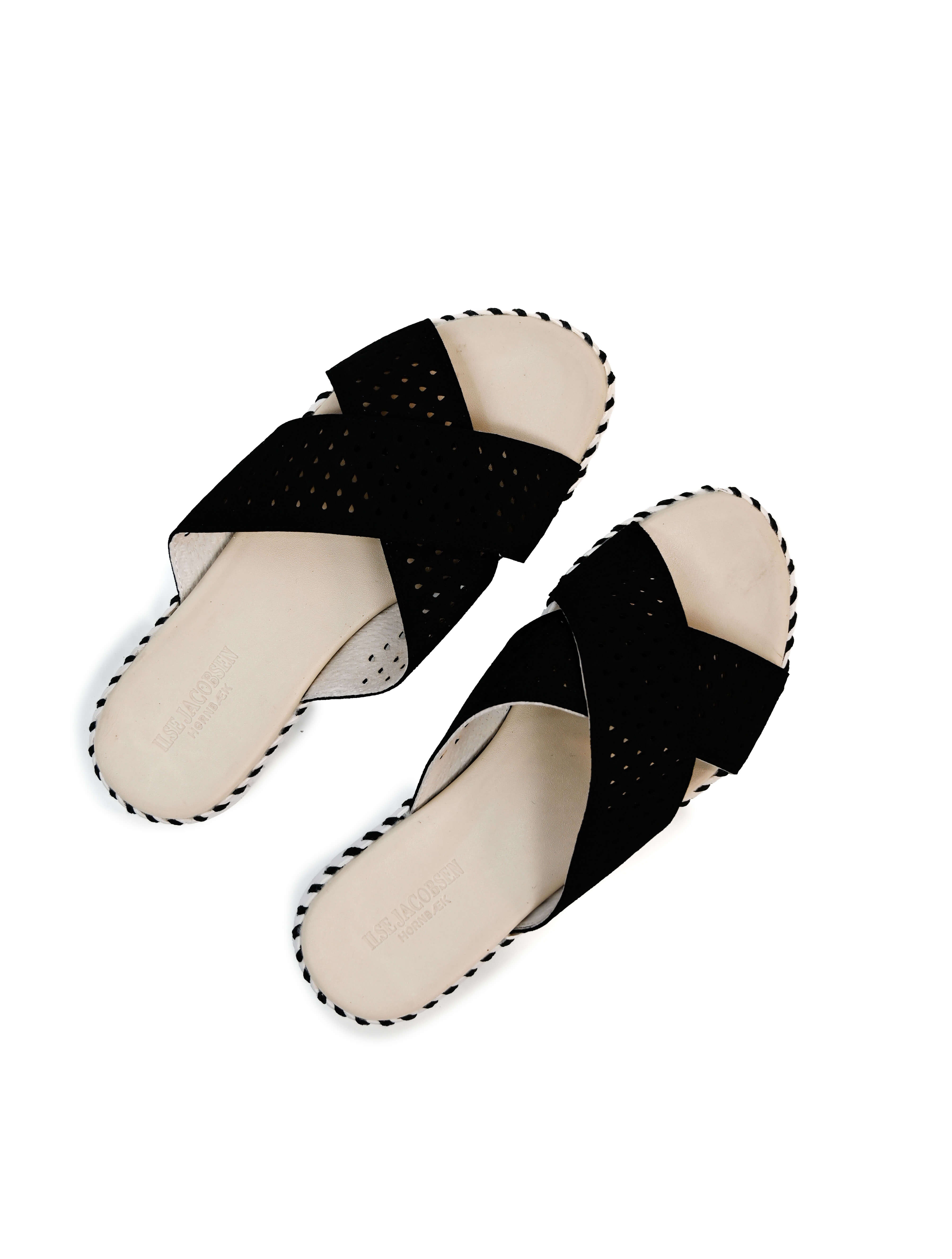 Ilse Jacobsen Tulip 1575 Perforated Open-Toe Flat Sandal (Final Sale)*
