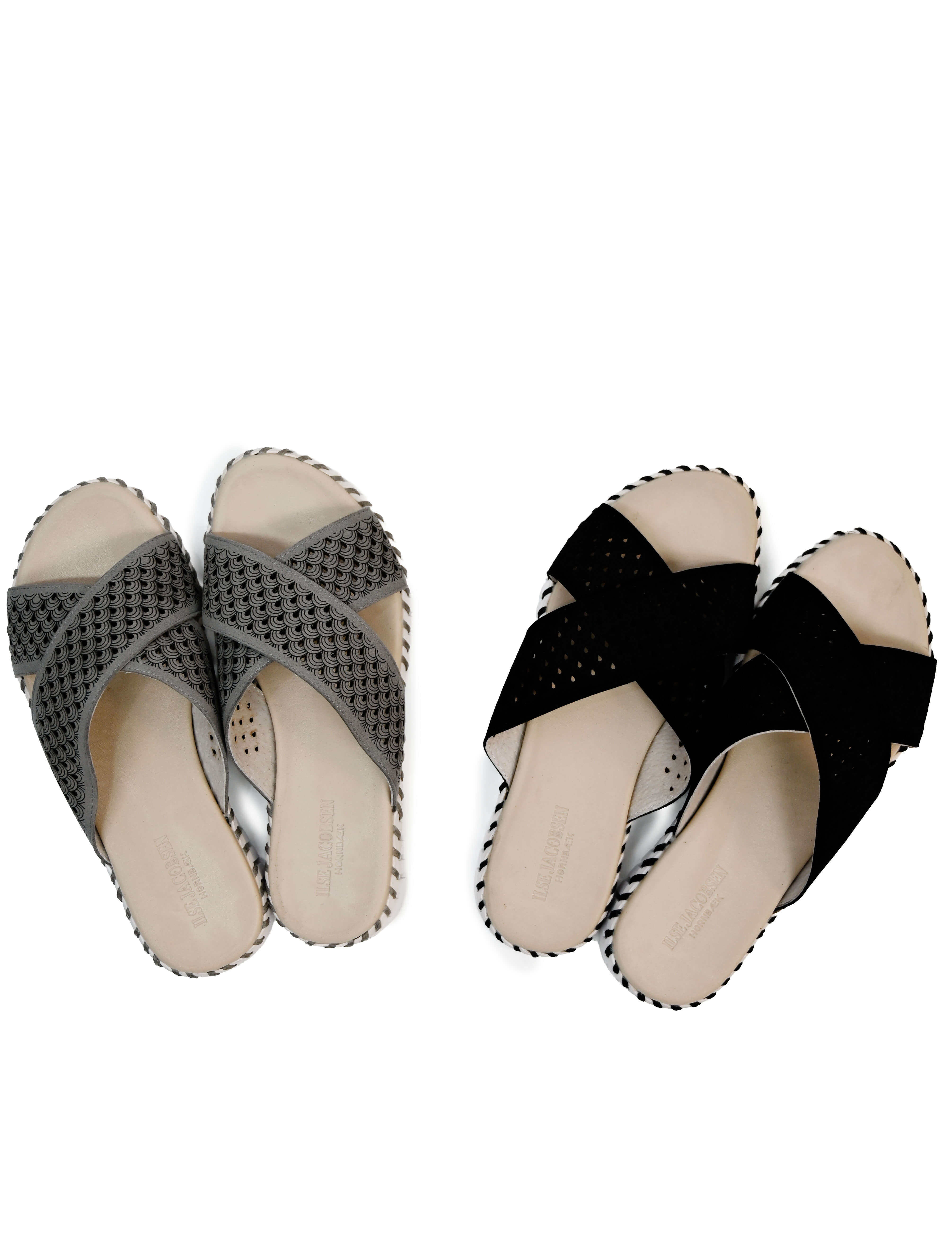 Ilse Jacobsen Tulip 1575 Perforated Open-Toe Flat Sandal (Final Sale)*