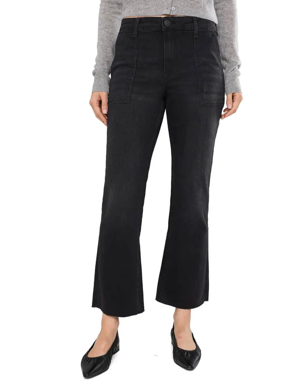 Kut From The Kloth Kelsey Ankle Flare Jeans with Porkchop Pockets