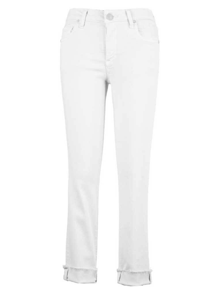 Kut From The Kloth Amy Crop Straight Leg- Roll Up Fray