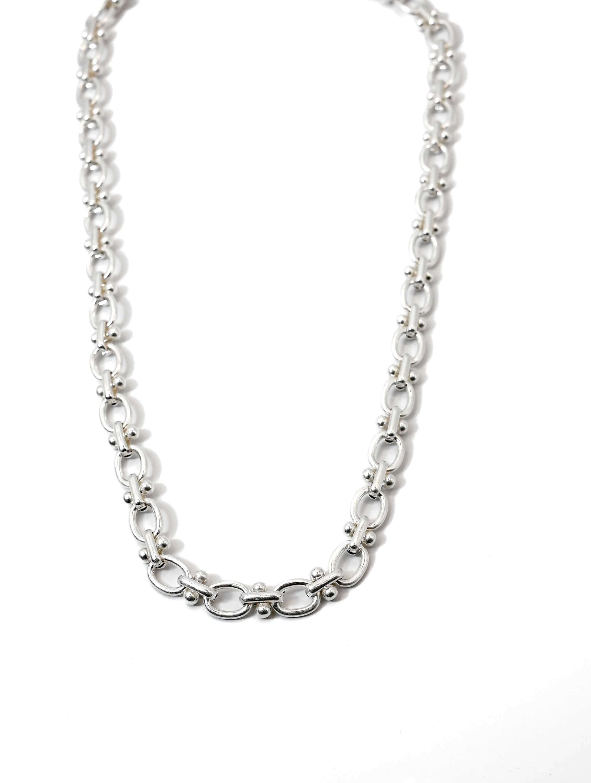 Mini Cable and Barbell Chain Necklace