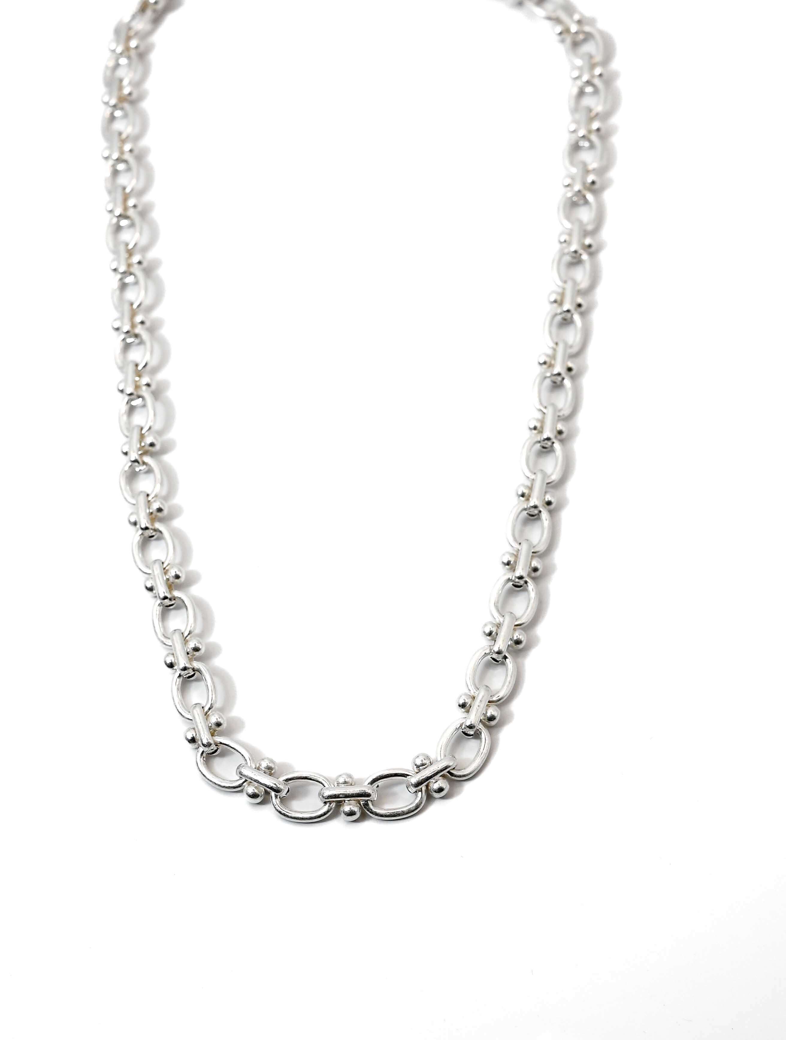 Mini Cable and Barbell Chain Necklace