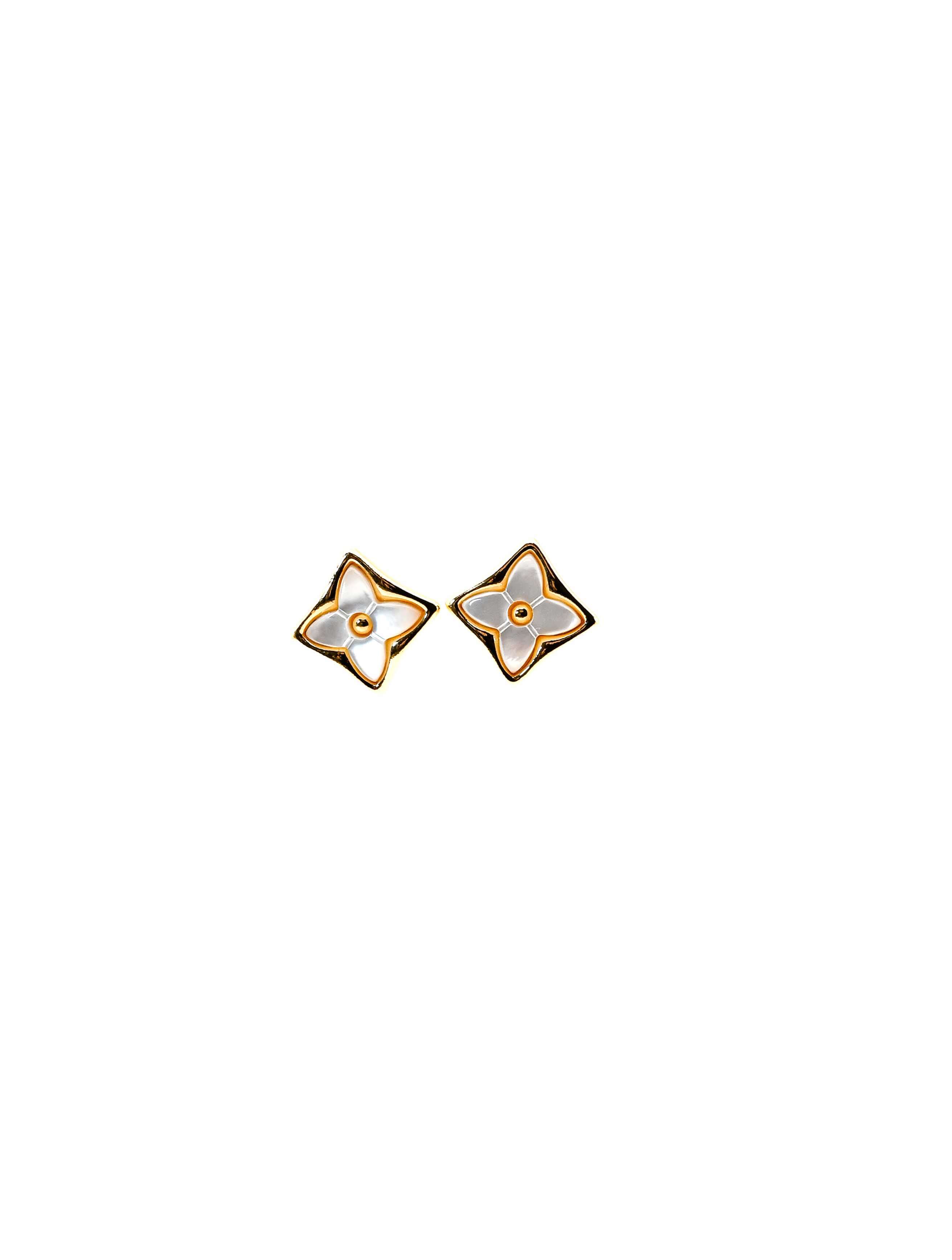 Square Clover Stud Earrings