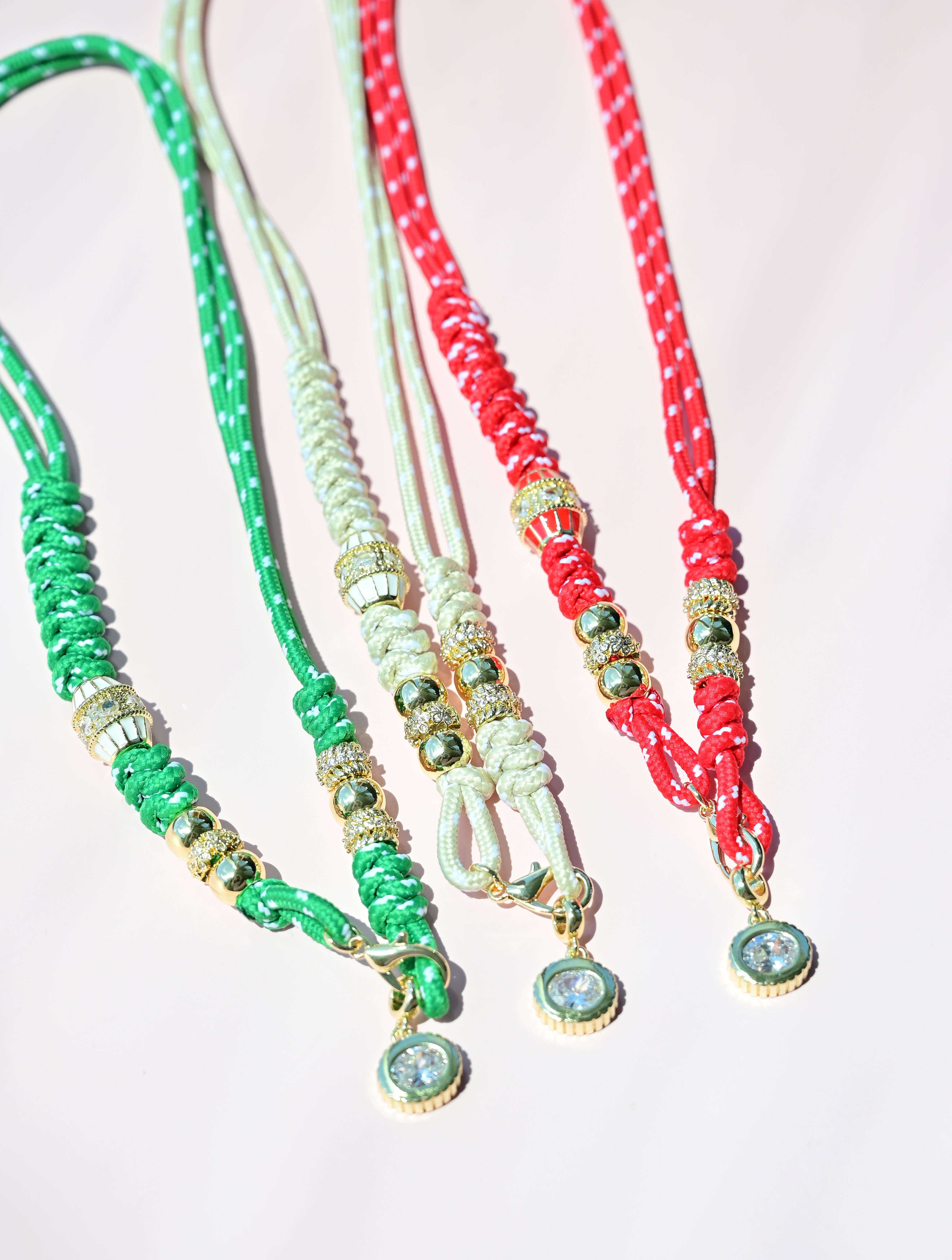 Corded Rope Charm Necklace